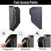 Gun Safe Biometric Pistol Safe, Gun Safes 3 Ways Quick Access Fingerprint Handgun Safe for Nightstand Car, Fingerprint Quick Access Pistol Safe Solid Handgun Safe, 2 Emergency Keys, with Fingerprint view 3