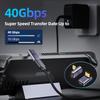 GHQXZT 90Right Angle USB-C Male to Female Adapter 2 Pack, 40Gbps USB Type C Thunderbolt 4/3 Extender for MacBook,iPad,Tablet,Phones (USB C 90 Degree Adapter) view 2