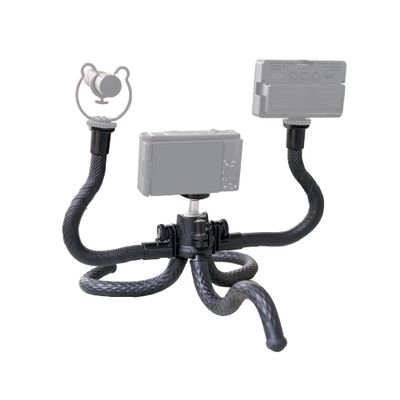 JJC Flexible Bendable Tripod Octopus Stand & 2-Pack Flexible Extension Arm for Canon EOS M50 M6 R7 R10 G7X Sony ZV-1F ZV-1 RX100 A6100 A6400 Fujifilm X-T5 X-T4 X-T30 & More Camera & Smartphone