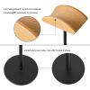 G GVOEARS Headphone Stand for Desk - Gaming Headset Stand with Wooden Support Plate, Headset Holder with Aluminum Alloy Support Rod view 4