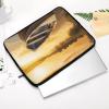 Laptop Case Sleeve 15inch Shockproof Laptop Case River Sunset Wooden Boat Laptop Sleeve Carrying Case view 4