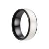 T5577 Chip RFID Smart Ring Ceramic Epoxy Resin Ring Rewritable Clone 125kHz Access Control Lock Key Cards (White, US#8) view 1