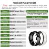T5577 Chip RFID Smart Ring Ceramic Epoxy Resin Ring Rewritable Clone 125kHz Access Control Lock Key Cards (Black, US#10) view 2