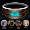T5577 Chip RFID Smart Ring Ceramic Epoxy Resin Ring Rewritable Clone 125kHz Access Control Lock Key Cards (Black, US#10) view 3