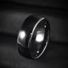 T5577 Chip RFID Smart Ring Ceramic Epoxy Resin Ring Rewritable Clone 125kHz Access Control Lock Key Cards (Black, US#10) view 4