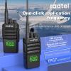 Radtel RT-493 GMRS Radio 10W IP67 Waterproof Handheld, 199 CH Long Range Two Way Radio for Adults, GMRS Repeater Capable, UHF Scanning & Receiving, 2800mAh Type-C Charging view 2