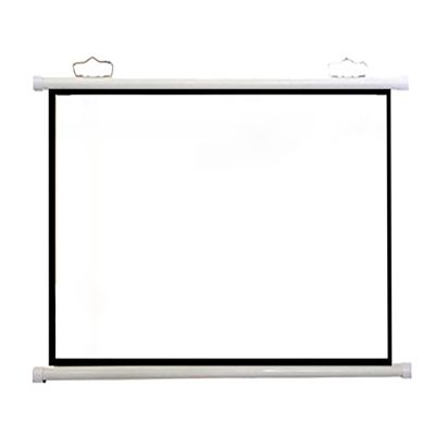 Projection Screen 30", 40", 50", 60", 72" Manual Pull Down Movie Screen, HD Projection Screen Curtain 4:3 Format,Home Theater Cinema Wedding Party Office Presentation, Quick Assembly(50")