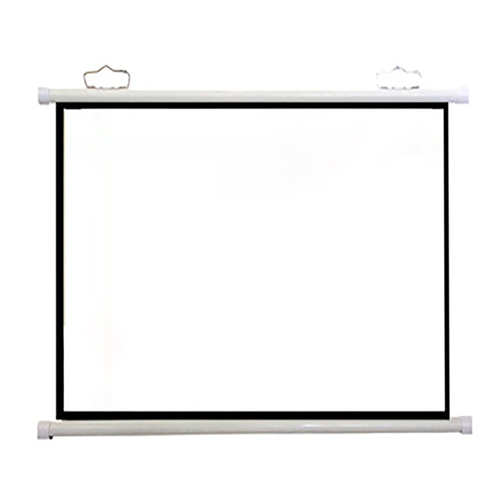 Projection Screen 30", 40", 50", 60", 72" Manual Pull Down Movie Screen, HD Projection Screen Curtain 4:3 Format,Home Theater Cinema Wedding Party Office Presentation, Quick Assembly(50")