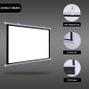 Projection Screen 30", 40", 50", 60", 72" Manual Pull Down Movie Screen, HD Projection Screen Curtain 4:3 Format,Home Theater Cinema Wedding Party Office Presentation, Quick Assembly(50") view 3