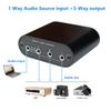 3 Channel 3.5mm AUX Stereo Audio Source Switch, 3 in 1 Out Input Signal switcher Headphone Speaker selector view 3