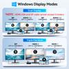 Dell HP USB C Docking Station - Dual/3 Monitor Triple Display, 2X HDMI 4K, DP, Ethernet, 6 USB, PD, SD/TF, Audio, Adapter 14 in 1 for Lenovo view 3