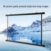 Metal Projector Screen Manual 4:3 16:9 HD Pull Down Projector Screen, Wall/Ceiling Mounted Punch-Free Mobile Projection Screen with Hook for Home Theater Cinema Office Movie TV Game(4:3,72") view 3