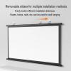 Metal Projector Screen Manual 4:3 16:9 HD Pull Down Projector Screen, Wall/Ceiling Mounted Punch-Free Mobile Projection Screen with Hook for Home Theater Cinema Office Movie TV Game(4:3,72") view 4