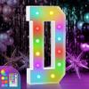 4FT Colorful Marquee Light Up Letters - Large Name Letters, Marry Me, Baby, Love - 18 Color Modes with Remote view 1