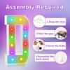 4FT Colorful Marquee Light Up Letters - Large Name Letters, Marry Me, Baby, Love - 18 Color Modes with Remote view 3
