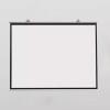 4:3 HD Manual Projector Screen, Portable Projector Screen 30/40/50/60/72 Inch, Wall & Ceiling Mounted Pull Down Manual Projector Screen Wrinkle-Free for HDTV/Sports/Movies/Presentations(White plastic, view 1