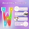 3FT Colorful Marquee Light Up Letters - Large Name Letters, Marry Me, Baby, Love - 18 Color Modes with Remote view 3