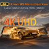 12" 4K Mirror Dash Cam Rear View Mirror Camera with 5.8GHz WiFi Smart Rearview Mirror for Cars & Trucks Front and Rear View Dual Cameras Night Vision Parking Assistance, Included 64GB Card view 2