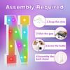 4FT Colorful Marquee Light Up Letters - Large Name Letters, Marry Me, Baby, Love - 18 Color Modes with Remote view 3