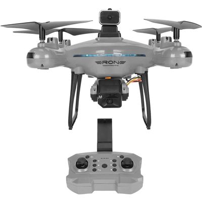 DirectNine Basics 4k dual-camera professional drone with 360 obstacle avoidance & optical flow dual-8k-3b, 8.66 x 2.55 x 6.29 in, Gray