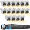 4COVR 16 Channel NVR 4TB HDD Camera Security System 2-Way Talk & Dual Lights Smart Full Color Night Vision, AI Human Vehicle Detection, 16x 5MP IP67 PoE IP Dome Camera for Business, LY97KA5M1616 view 1