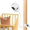 Flexible Baby Monitor Mount for HelloBaby HB6550/HB65/HB40/HB6339/HB66/HB6550Pro, ANMEATE SM935E, Baby Camera Mount Holder Stand with 15.7 inch, Attach to Baby Crib Without Wall Damage view 1