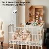 Flexible Baby Monitor Mount for HelloBaby HB6550/HB65/HB40/HB6339/HB66/HB6550Pro, ANMEATE SM935E, Baby Camera Mount Holder Stand with 15.7 inch, Attach to Baby Crib Without Wall Damage view 3