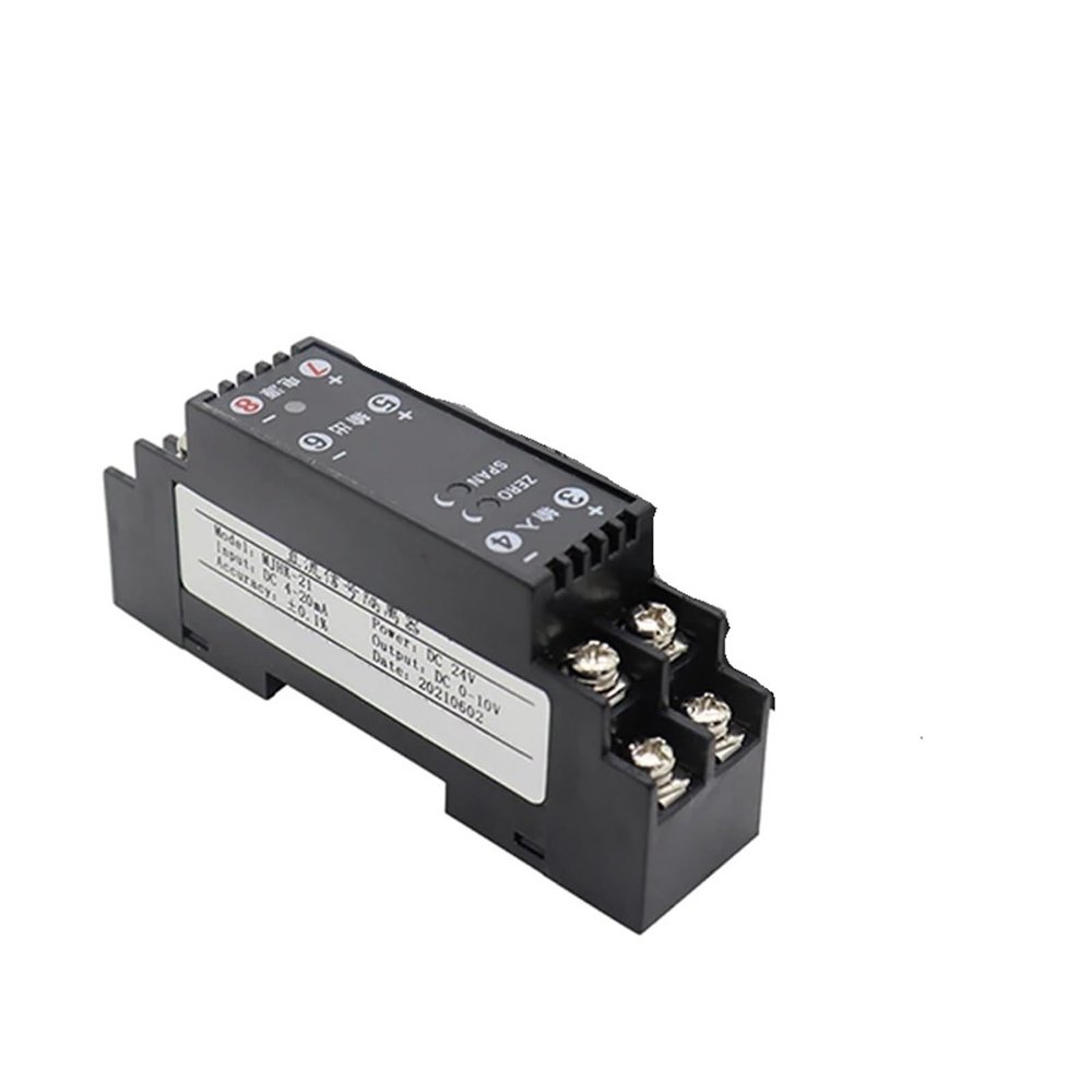 GVMUKNYE DC Current and Voltage Transmitter Signal Isolator 4-20mA to 0-10V 5V Analog Module(0-5V to 4-20mA)