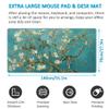 LL-COEUR Pattern Oversized Gaming Mousepad 55.1"x27.5"x0.12", Extended Waterproof Computer Mouse Mat for Desk, Home (55.1x27.5x0.12inch, Apricot) view 2