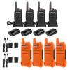 Retevis RT68 Walkie Talkies for Adults, 2 Way Radios Long Range, Hands Free (4 Pack) Bundle with RT22 Rechargeable Walkie Talkies, Long Range Two Way Radio for Adults(4 Pack, Orange) view 1