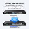 Tenda 28 Port Gigabit PoE Switch, Network Switch with 24 Port PoE+@410W, 2*Gigabit Uplink & 2*SFP, Plug & Play, One-Key VLAN/Priority/Extend Mode, Desktop/Rackmount/Wallmount, Sturdy Metal (TEG1128P) view 4