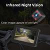 VSYSTO Bicycle Rear View Camera, Waterproof Bike Mirror Camera with 4.3 Inch HD Display Screen, GPS, Wired Controller, Infrared Night Vision Lens, Temperature and Calorie Display, Loop Recording view 2