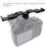 Holigie Cold Shoe Mount, Cold Shoe Mount Adapter Aluminum Triple Ended Bar Bracket with 1/4 Screw, Cold Shoe Extension for Camera Microphone LED Light view 3