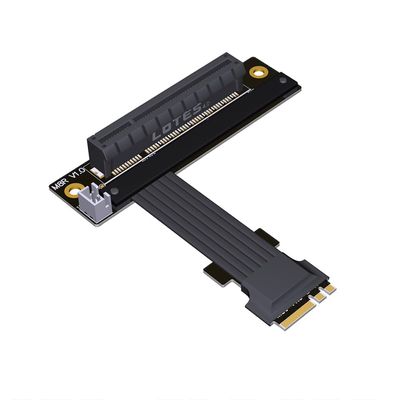 JMT PCI-E X8 to M.2 NGFF Key A.E WiFi Interface Extension Cable PCIe4.0x1 Gen4 16G/BPS for PCI Express 8X SSD (M58JR,25CM)