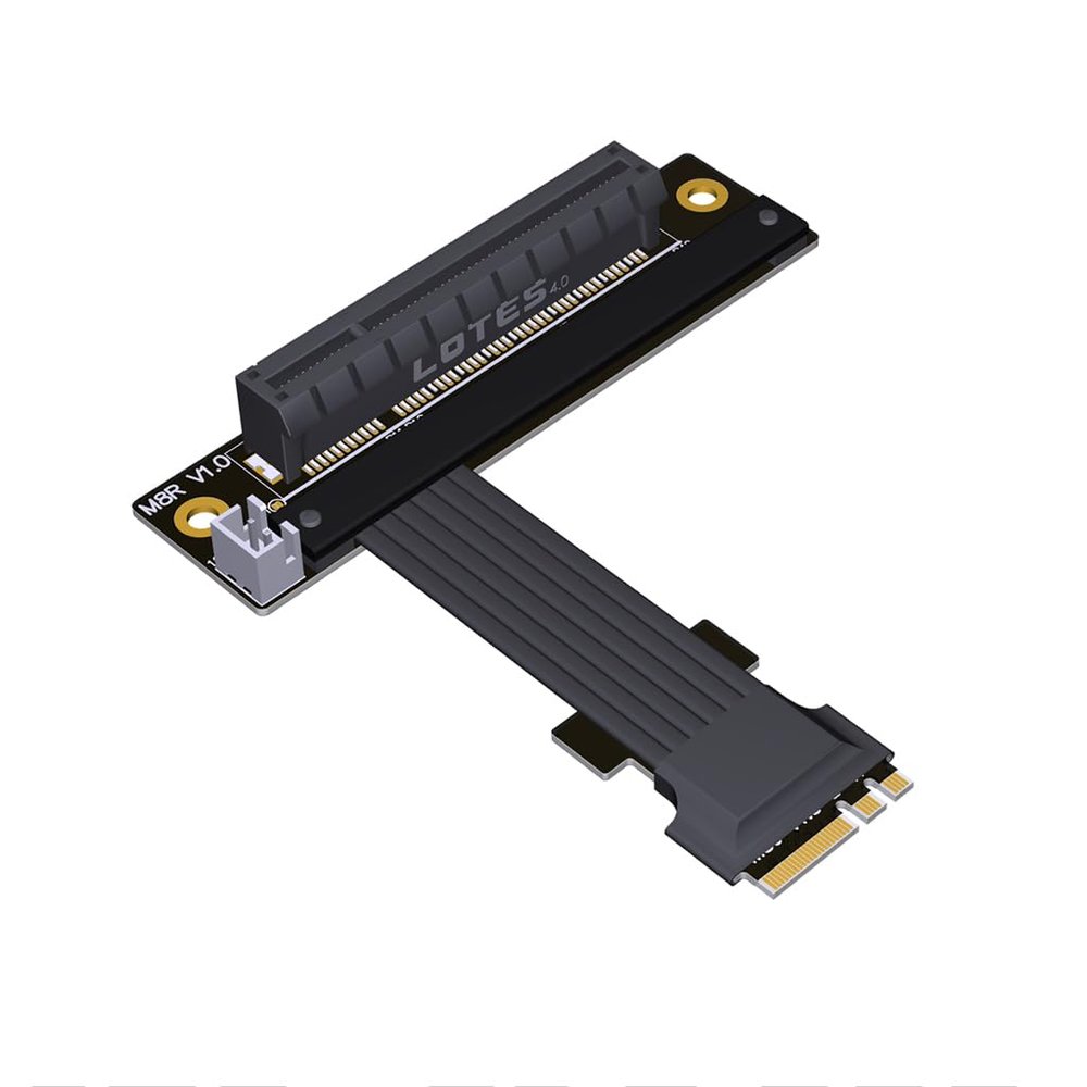 JMT PCI-E X8 to M.2 NGFF Key A.E WiFi Interface Extension Cable PCIe4.0x1 Gen4 16G/BPS for PCI Express 8X SSD (M58JR,25CM)