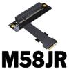JMT PCI-E X8 to M.2 NGFF Key A.E WiFi Interface Extension Cable PCIe4.0x1 Gen4 16G/BPS for PCI Express 8X SSD (M58JR,25CM) view 2