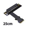 JMT PCI-E X8 to M.2 NGFF Key A.E WiFi Interface Extension Cable PCIe4.0x1 Gen4 16G/BPS for PCI Express 8X SSD (M58JR,25CM) view 3