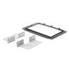 Lirun 173 * 98mm Fascia Stereo Panel Bezel Trim Dash Frame Kit ABS Black Car for Toyota for HILUX 2015+ view 2