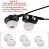 15 Pairs Silicone Ear Bud Replacement Pieces Earbuds Ear Tips Replacement Ear Bud Covers S/M/L Sizes Ear Gels Soft Earphones Earbuds White Ear Cushion Ear Bud Tips Replacement Kit view 3