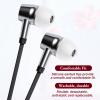 15 Pairs Silicone Ear Bud Replacement Pieces Earbuds Ear Tips Replacement Ear Bud Covers S/M/L Sizes Ear Gels Soft Earphones Earbuds White Ear Cushion Ear Bud Tips Replacement Kit view 4