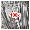 20-100Pcs Stainless Steel Cable Ties Exhaust Wraps Coated Locking Heavy Duty Multi-Purpose Self-Locking Metal Cable Wire Zip Tie(4.6x300mm,100PCS) view 3