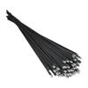 100Pcs 304#Stainless Steel Metal Black Cable Ties Self-locking High Temperature Resistance Oxidation Resistance 4.6mm Ties(4.6x150mm) view 1