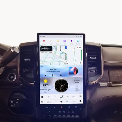 14.4inch Android 13 Car Radio for Dodge Ram 1500 2500 3500 2019-2024 Stereo 2K IPS Screen Upgrade Tesla Style Head Unit Multimedia Player Touch Screen Android Auto GPS Navigation