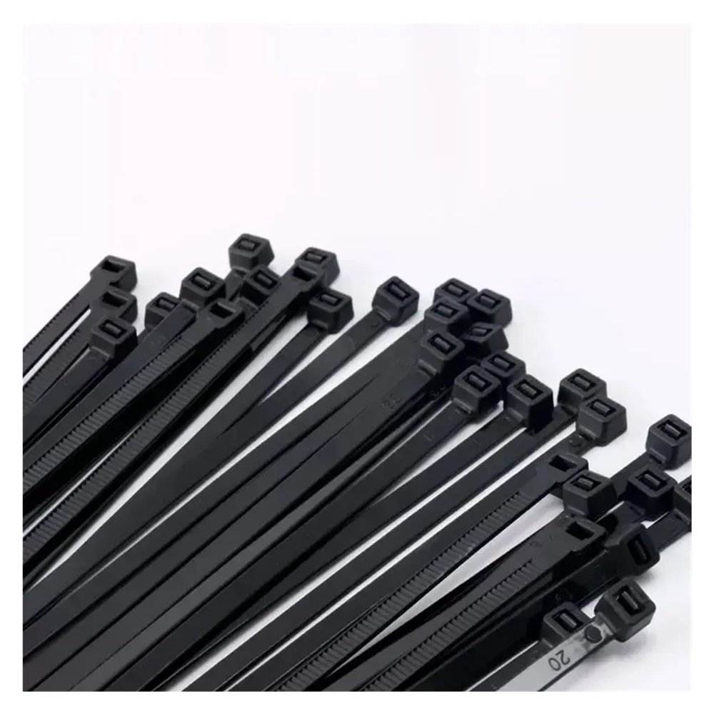 Self-locking plastic nylon tie Black 5x300mm cable tie fastening ring 8 * 500mm cable tie zip wraps strap nylon cable tie 5 * 300mm(8x500mm,10 Pack)