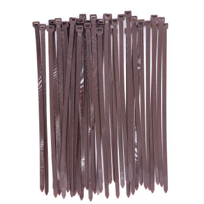 QXthousand Cable Ties 12 Inch, Brown Zip Ties 50 Pieces, Thick 0.30 inch 120 Pounds Strength, Heavy Duty Outdoor Plastic TiesIndoor Plants, DIY ProjectsGarden, Home Patio