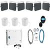 Rockville Bundle: (3) Pair Marine Speakers & (3) Gauge Speaker Wire & (1) Marine Gauge Hole Receiver & (1) Gauge Waterproof Marine Amplifier & (1) Marine 6-Ch Amplifier (9 Items) view 1