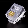 100PCS/lot RJ11 6P2C 6P4C 6P6C Telephone Internet Modular Plug Jack RJ11 Connector RJ-11 Crystal Heads Gold-Plated - (Pins: 6P4C) view 4