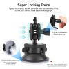 FotStdio Suction Cup Camera Mount Magic Arm with 360 Adjustment & Locking Knobs for Insta360 X3/Go Pro Max/DJI OSMO 360, Standard 1/4"-20 Thread Tripod Mount view 2