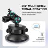 FotStdio Suction Cup Camera Mount Magic Arm with 360 Adjustment & Locking Knobs for Insta360 X3/Go Pro Max/DJI OSMO 360, Standard 1/4"-20 Thread Tripod Mount view 4