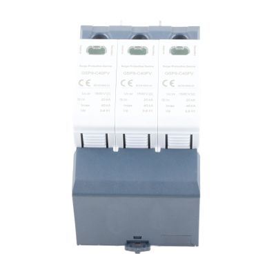 FLEXMAN Protective Device, 40KA 1500VDC PC Flame Retardant Photovoltaic DC Protector for Low Voltage Standard, Protect AC Power System Devices